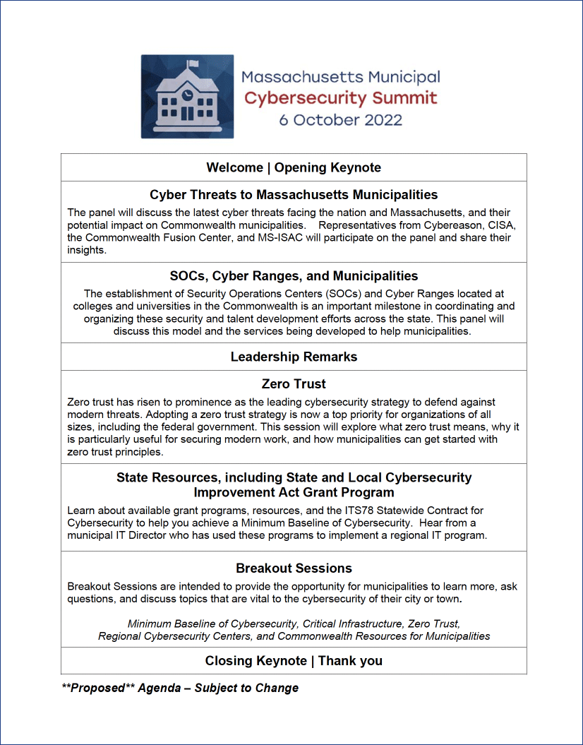 2022 Municipal Cybersecurity Agenda (PDF download)