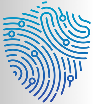 Shield with fingerprints